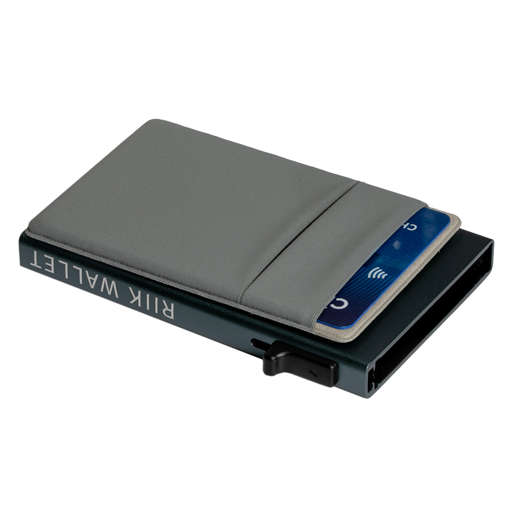 Rfid Blocking Pop up Aluminum Wallet Credit Card Holder - Business Card Holders - Olive Green