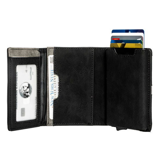 Slim RFID Blocking Pop up Credit Card Holders - Card Holder - Wallet Holder - Black