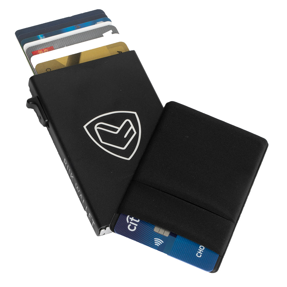 Rfid Blocking Pop up Aluminum Wallet Credit Card Holder - Business Card Holders - Black