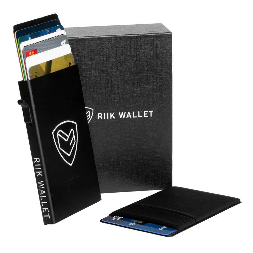 Rfid Blocking Pop up Aluminum Wallet Credit Card Holder - Business Card Holders - Black
