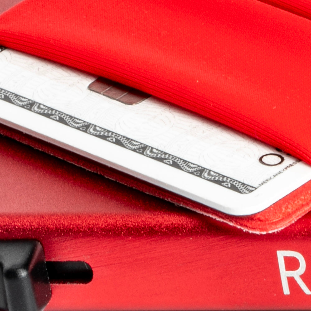 Rfid Blocking Pop up Aluminum Wallet Credit Card Holder - Business Card Holders - Red