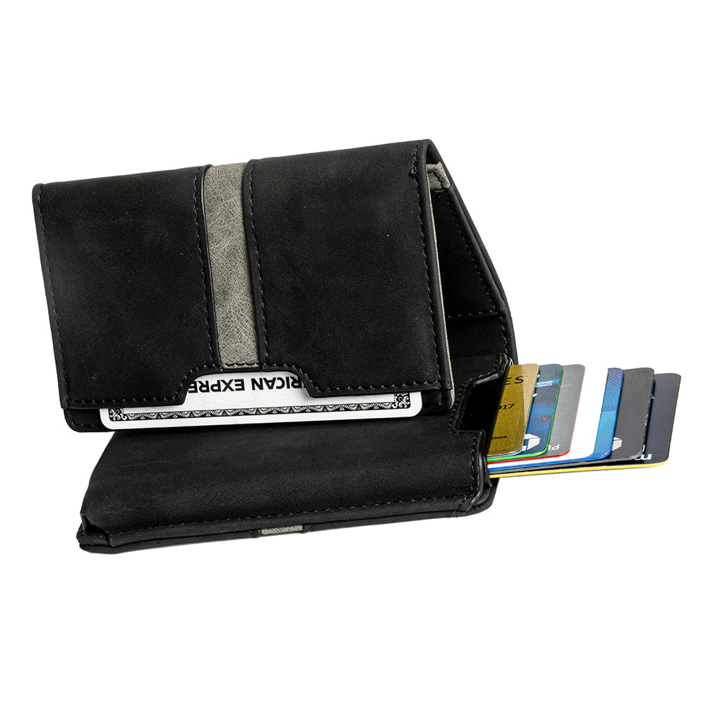 Slim RFID Blocking Pop up Credit Card Holders - Card Holder - Wallet Holder - Black
