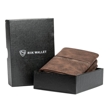 Slim RFID Blocking Pop up Credit Card Holders - Card Holder - Wallet Holder - Brown